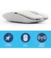 Kit Teclado ABNT2 e Mouse Sem Fio Branco K-06 Wireless USB Ultra Slim - Strong Tech