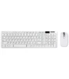 Kit Teclado ABNT2 e Mouse Sem Fio Branco K-06 Wireless USB Ultra Slim - Strong Tech