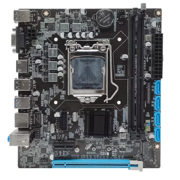 Placa Mãe H110 Lga1155 Para Computador Pc Cpu 2x Slot Memória Ram DDR4 Até 32GB