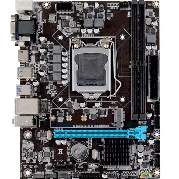 Placa Mãe H510 Lga1200 Express Para Computador Pc Cpu 2x Slot Memória Ram DDR4 Até 32GB