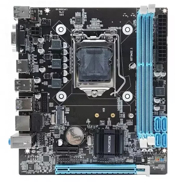 Placa Mãe H81 Lga1150 Para Computador Pc Cpu 2x Slot Memória Ram DDR3 Até 16GB