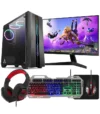 PC Gamer Completo Intel Core i7 16GB SSD 1TB Radeon RX 580 8GB Fonte 600W Monitor 21,5″ Kit Gamer 4 em 1 Windows 10 Pro Strong Tech