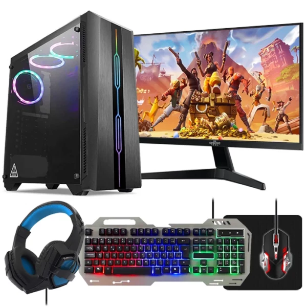 PC Gamer Completo Intel Core i5-10400F 16GB DDR4 SSD 1TB GeForce RTX 3060 12GB Fonte 600W Monitor 21,5" Kit Gamer 4 em 1 Windows 10 Pro Strong Tech