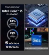 PC Gamer Intel Core i5-10400F 16GB DDR4 SSD 1TB Placa de Vídeo GT 730 2GB Fonte 600W Placa de Rede Wi-Fi Windows 10 Pro Strong Tech