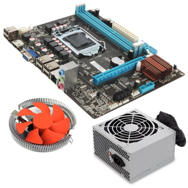 Kit Upgrade Placa Mãe H61 + Fonte 200W + Cooler